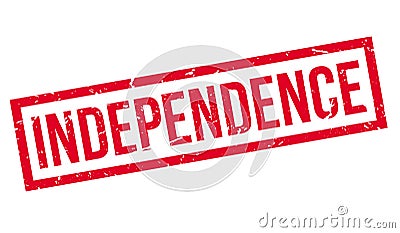 Independence rubber stamp Stock Photo