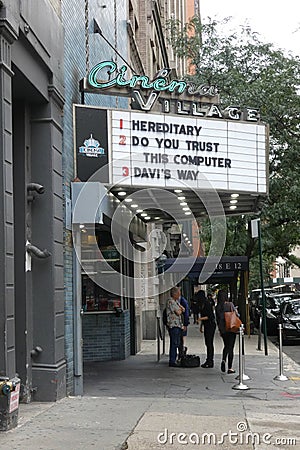 Independent Movie Theater Editorial Stock Photo