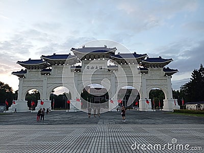 Independent square in Taiwan Taipei tourist Editorial Stock Photo