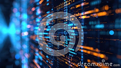 An indepth view of a computer program running machine learning for anomaly detection with intricate code lines and Stock Photo