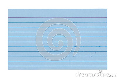 Index Card 4 Stock Photo