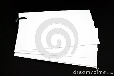 Index cards Stock Photo