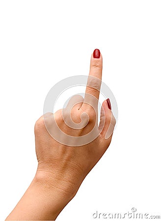 Index finger Stock Photo