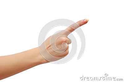 Index finger Stock Photo