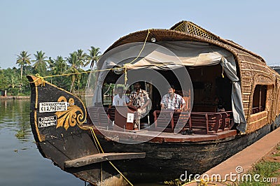 India: Backwater Cruise around Alleppy in Kerala Editorial Stock Photo