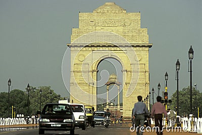 INDIA DELHI GATE Editorial Stock Photo