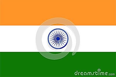 India flag vector.Illustration of India flag Vector Illustration