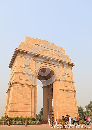 India Gate historical architecture New Delhi India Editorial Stock Photo