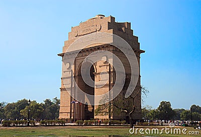 India Gate at New Delhi Stock Photo