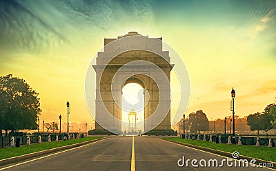 India Gate delhi war memorial Stock Photo