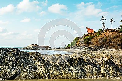 India, Goa, Vagator beach Stock Photo