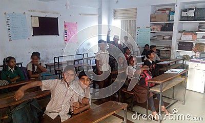 India gujarat village government school Editorial Stock Photo