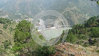 India himanchal pradesh Chamera 1 hydro electric power station Stock Photo