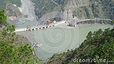 India himanchal pradesh Chamera 1 hydro electric power station Stock Photo