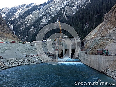 India jammu Kasmir hydro power project Editorial Stock Photo