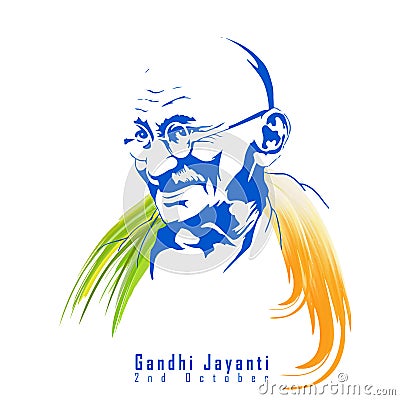 India-12 june:Vector illustration of Gandhi Jayanti background Vector Illustration
