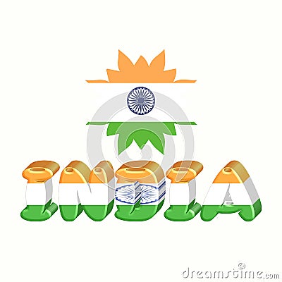 India logo design Stock Photo