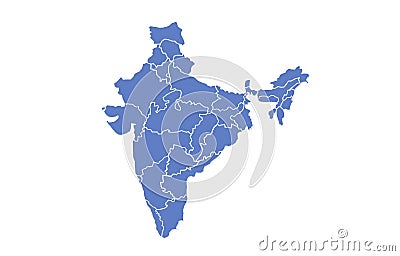 India Map Stock Photo