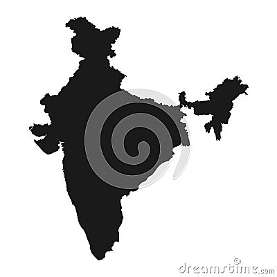 India map vector. illustration background isolated symbol country Vector Illustration