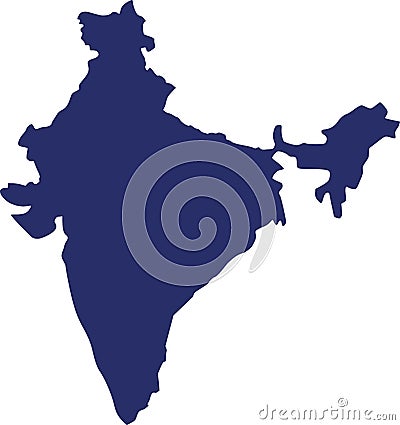 India map vector Vector Illustration