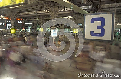 INDIA MUMBAI RAILWAY STATION Editorial Stock Photo