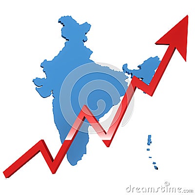 India rising Stock Photo