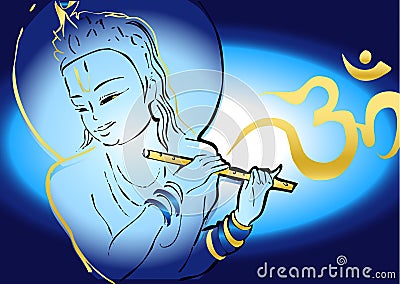 India series - Krishna Vector Illustration