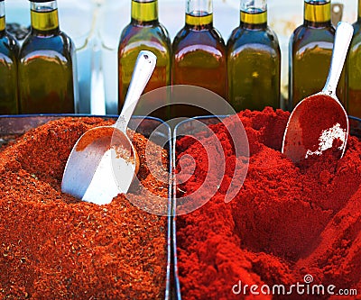 India Spice in market Stock Photo