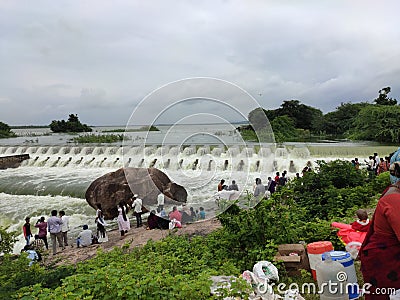 India telangana state pocharam dam location Editorial Stock Photo