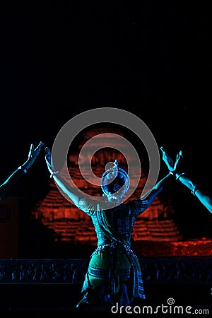 India Tradition, Classical Temple Dance Editorial Stock Photo