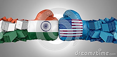 India USA Rivalry Stock Photo