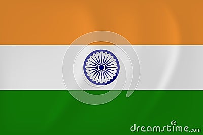 India waving flag Vector Illustration