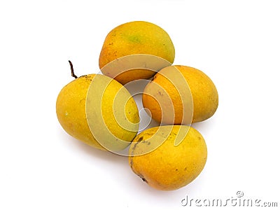 Indian Alphonso Mangoes Stock Photo