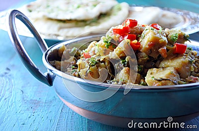 Indian Alu Methi cuisine Stock Photo