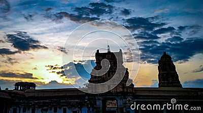 Indian ancient temple entrance awesome stone work Stock Photo