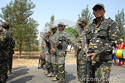 Indian Army Border security Force Editorial Stock Photo