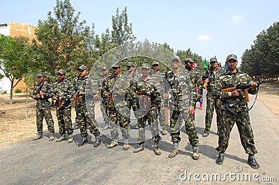 Indian Army Border security Force Editorial Stock Photo