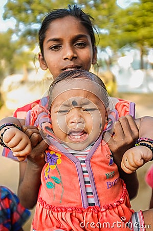 Indian baby Editorial Stock Photo