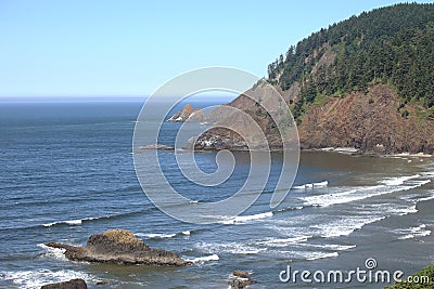 Indian beach Ecola state park, Oregon coast. Stock Photo