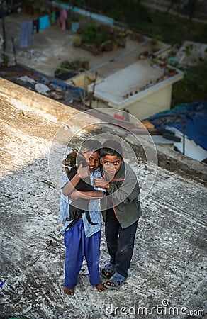 Indian boys Editorial Stock Photo