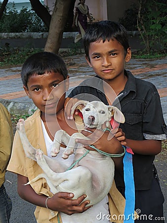 Indian Boys Editorial Stock Photo