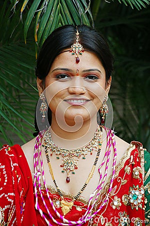 Indian Bride Stock Photo