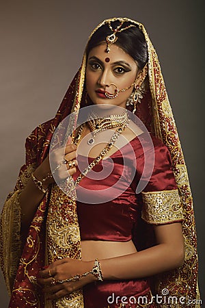 Indian Bride Stock Photo