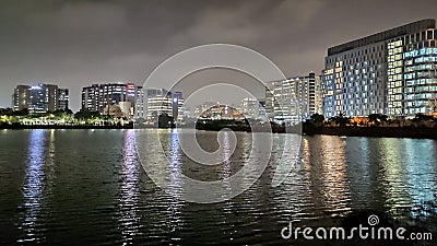 Indian building with night image Stock Photo