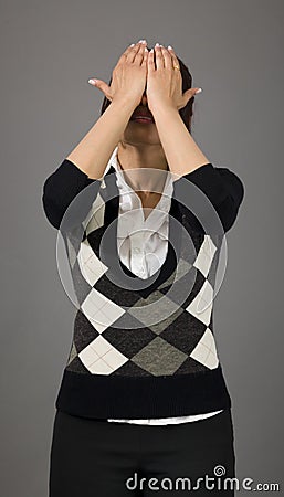 Indian businesswoman disappointed Stock Photo