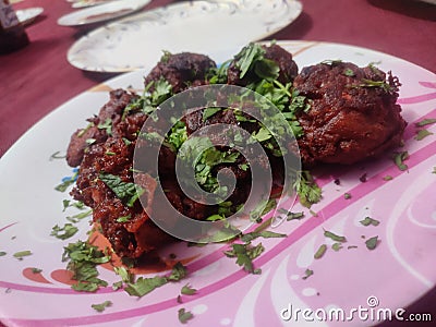 Indian Chicken tanduri made it by home Stock Photo