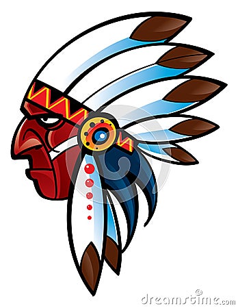 Indian Chief Vector Illustration