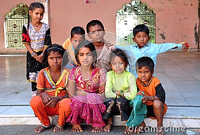 Indian children Editorial Stock Photo