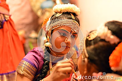 Indian Classical Dancer Editorial Stock Photo