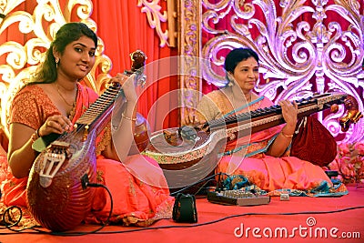 Indian Classical Music Editorial Stock Photo